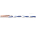 Superior Essex 24-1P CROSS CONNECT WIRE CAT5, SOLID BC (WH/BL) SRPVC BMD, 1000FT 02-011-23